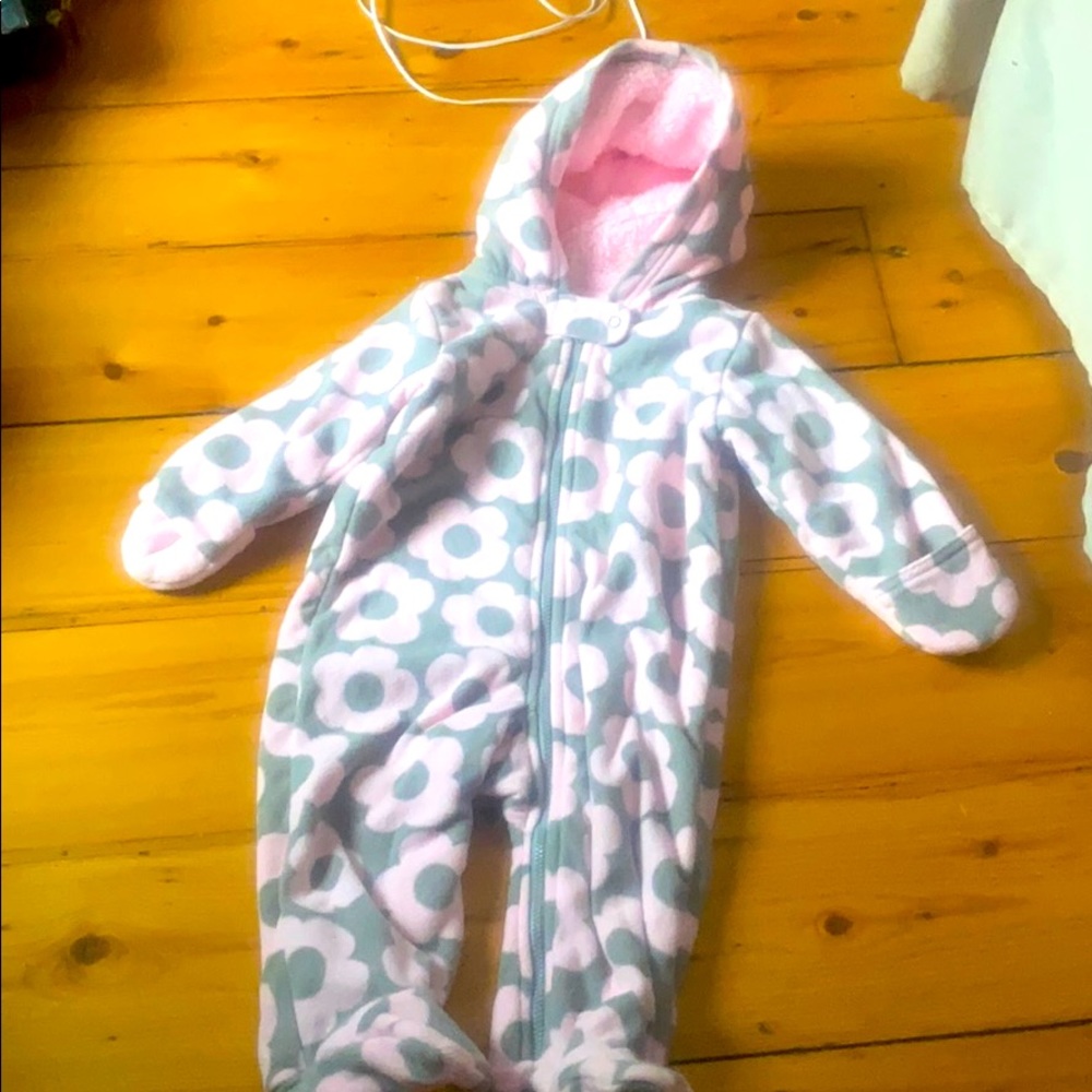 Zip up fleece suit